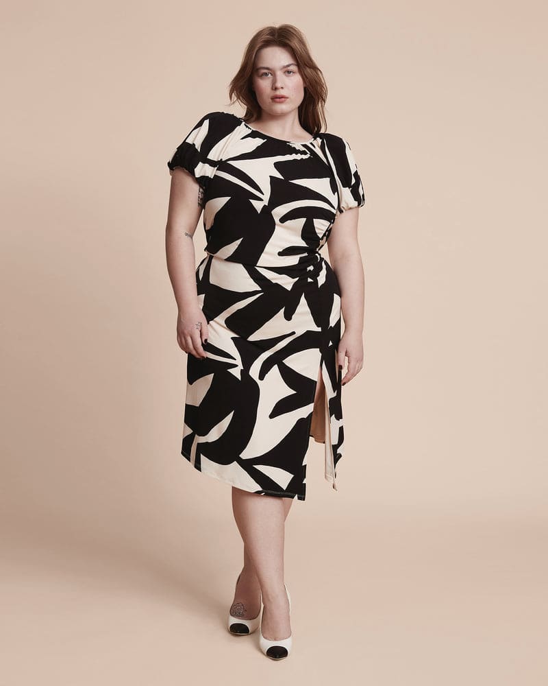 Plus size model wearing Aaliyah Dress by 11 Honoré Collection | Dia&Co | dia_product_style_image_id:199862